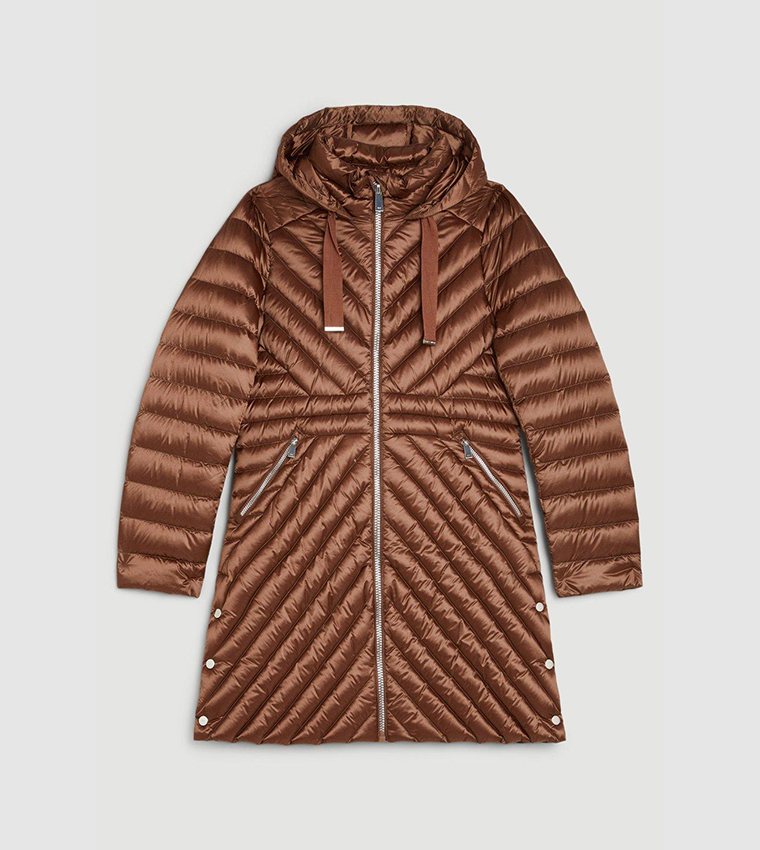 Karen Millen Burnt Orange Long Coat KAREN MILLEN Women's Burnt