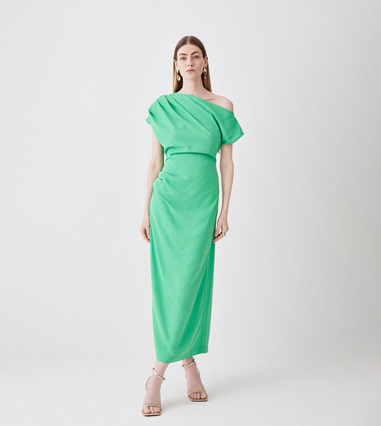 karen millen green pencil dress Petite Tailored Roll Neck Pencil Midi Dress