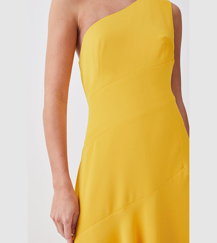 Buy Karen Millen Petite One Shoulder Soft Tailored High Low