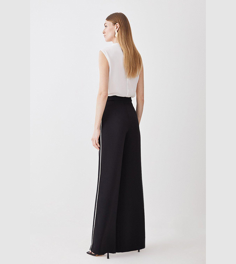 Plus Size Soft Tailored Wide Leg Trouser | Karen Millen