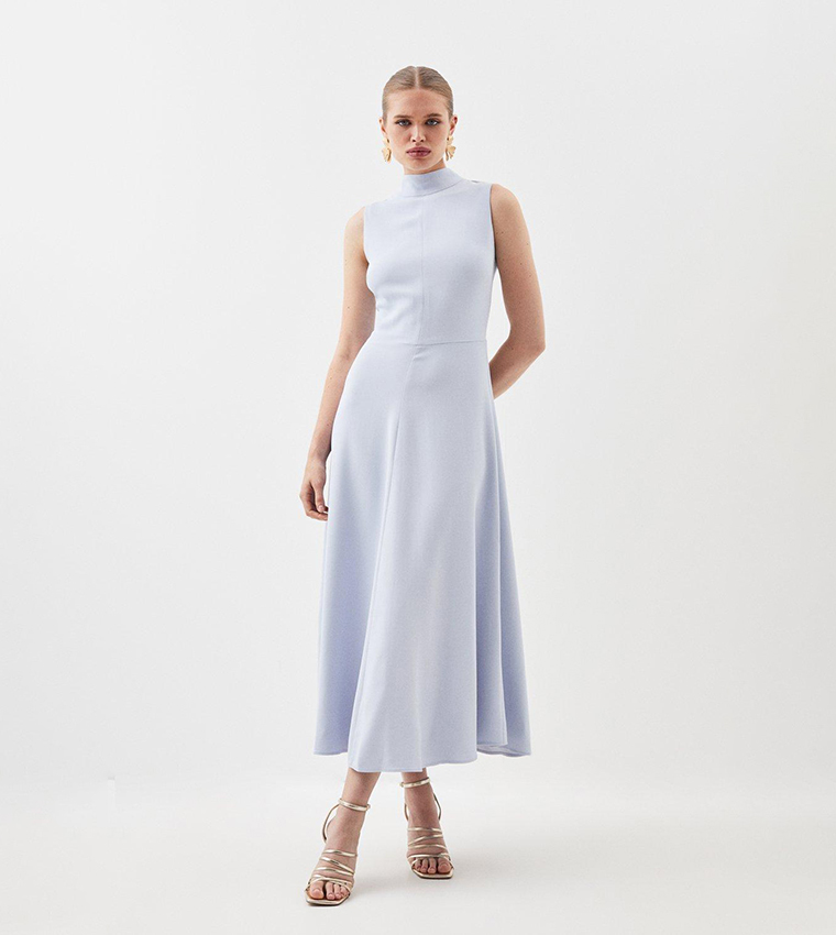 princess polly baby blue dress 1955: Grace Kelly's iconic blue gown in To Catch a Thief remains one of the  most breathtaking costumes in cinematic history. Designed by the legendary  Edith Head, the flowing, ice-blue chiffon dress
