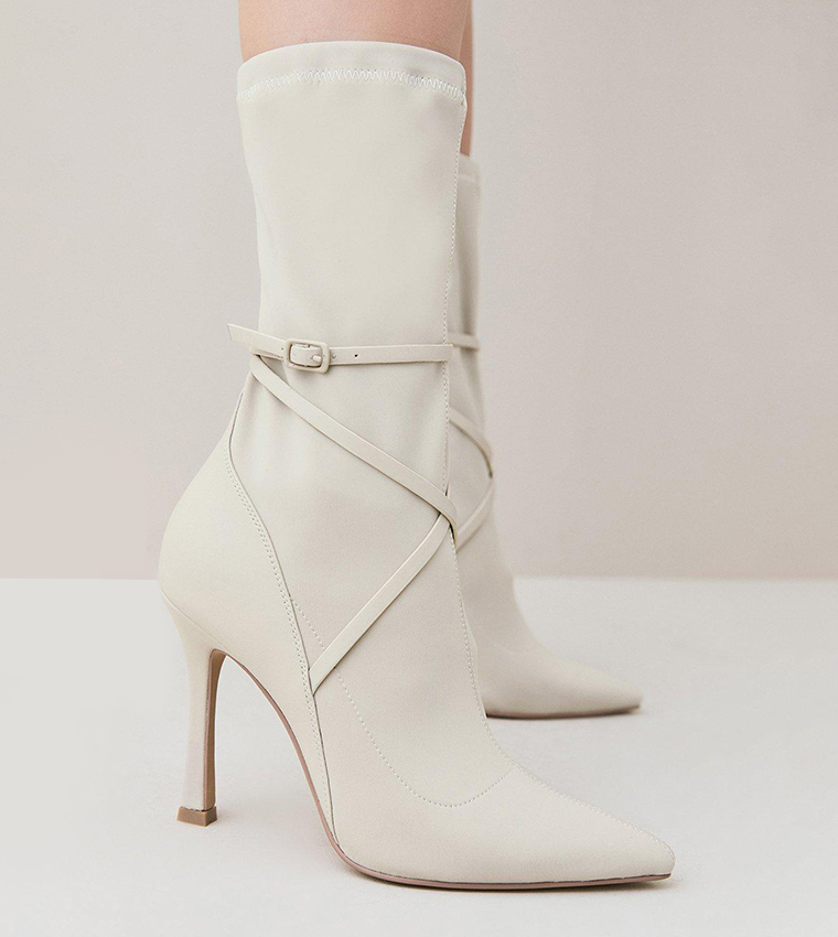 Karen millen hot sale ribbed biker boots