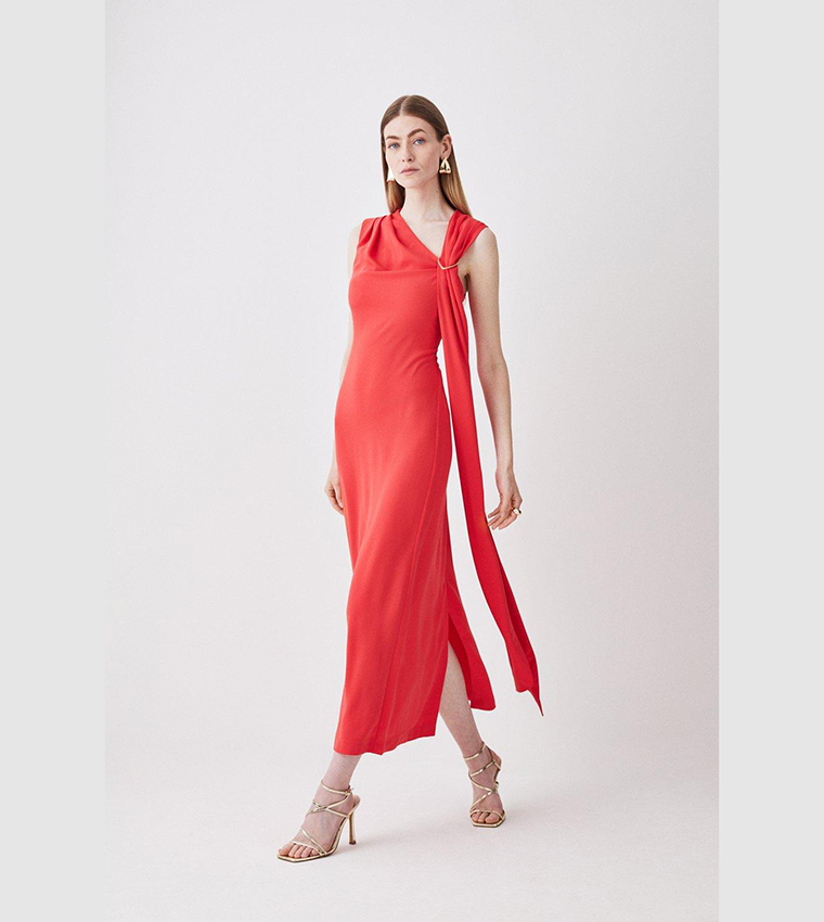 Karen millen slashed neckline dress outlet