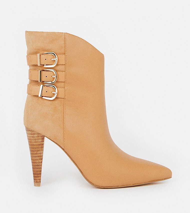 Cone heel outlet bootie