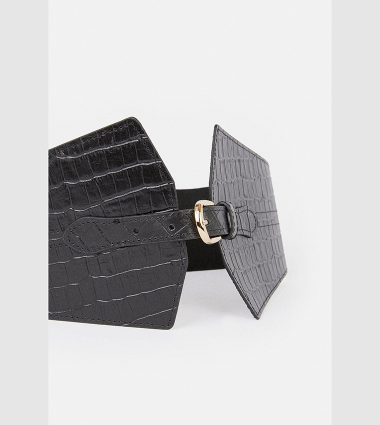 Leather Wide Waist Belt