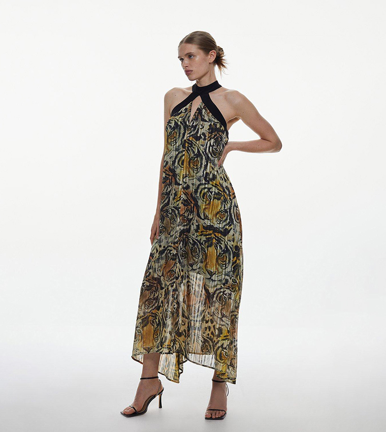 Karen millen tiger print dress hotsell