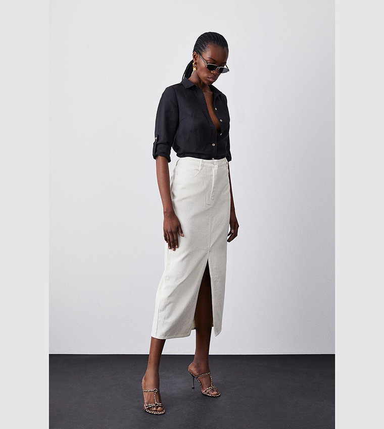 تنورة دنيم ماكسي