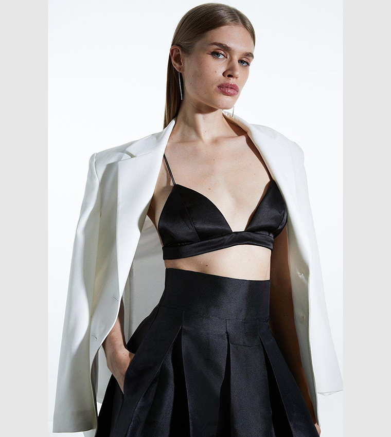 Twill Prom Maxi Skirt