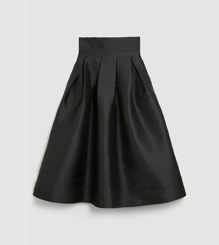 Twill Prom Maxi Skirt
