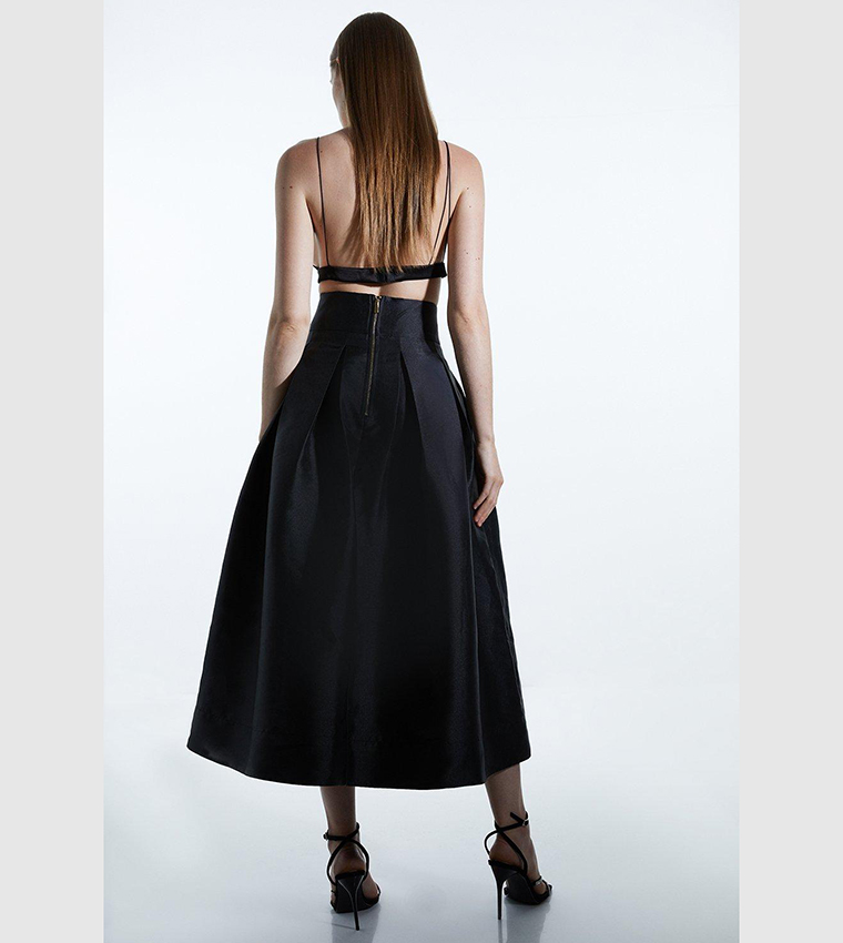 Twill Prom Maxi Skirt