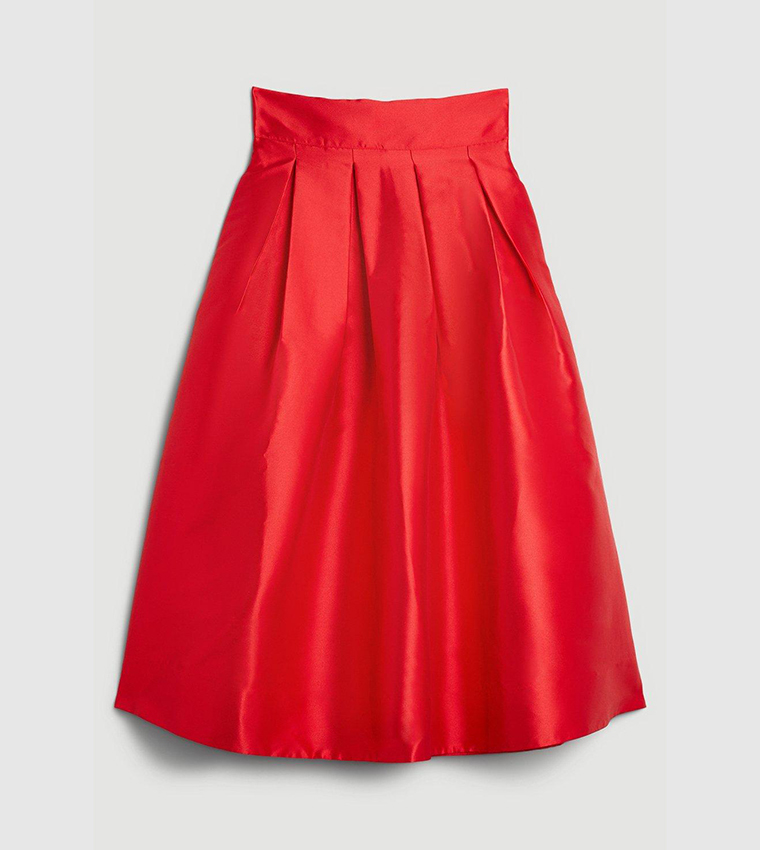 Twill Prom Maxi Skirt