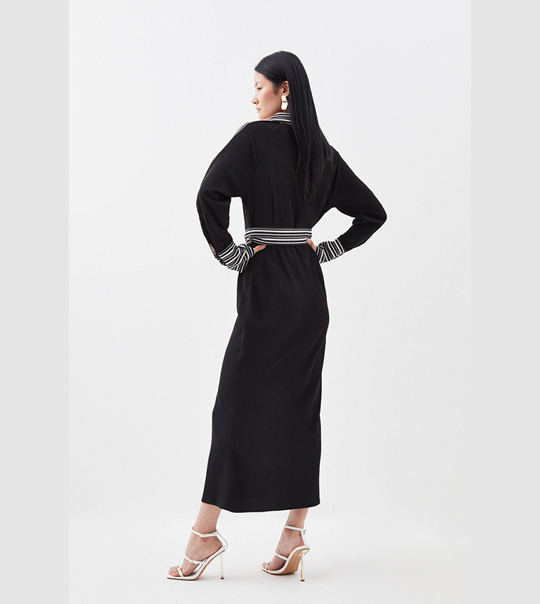 Batwing belted hot sale midi dress