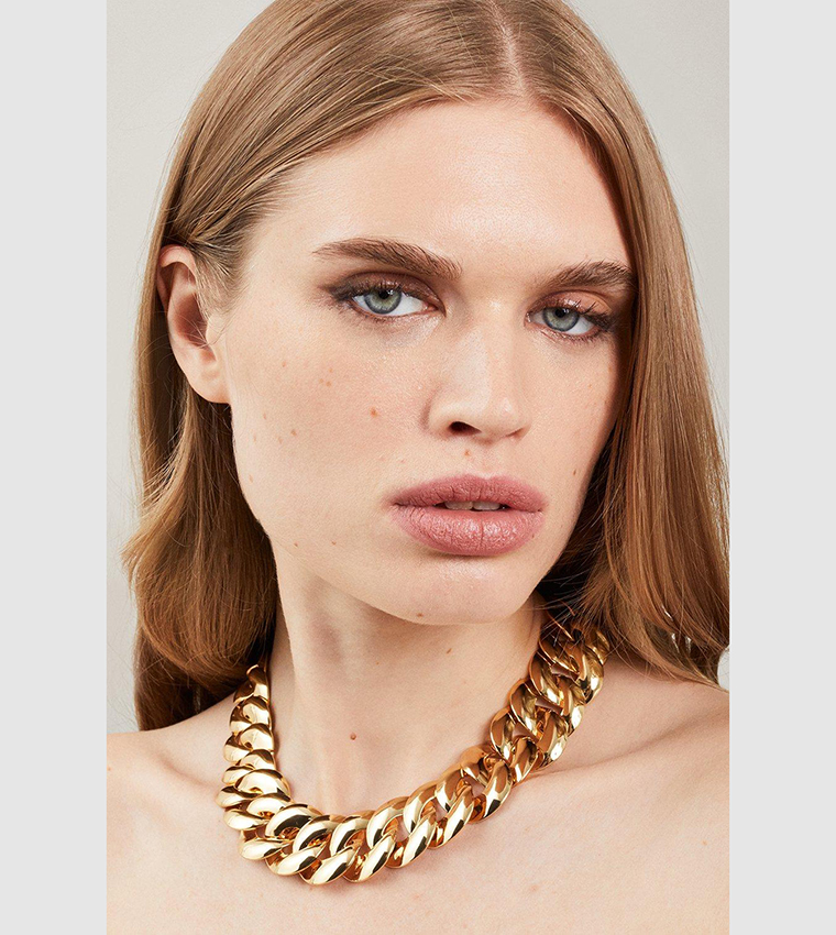 Amazon.com: Octwine Dainty Gold Chunky Choker Cuban Link Chain Thick  Necklaces Punk Statement Hip Hop Jewelry for Women and Girls（Gold) :  Clothing, Shoes & Jewelry