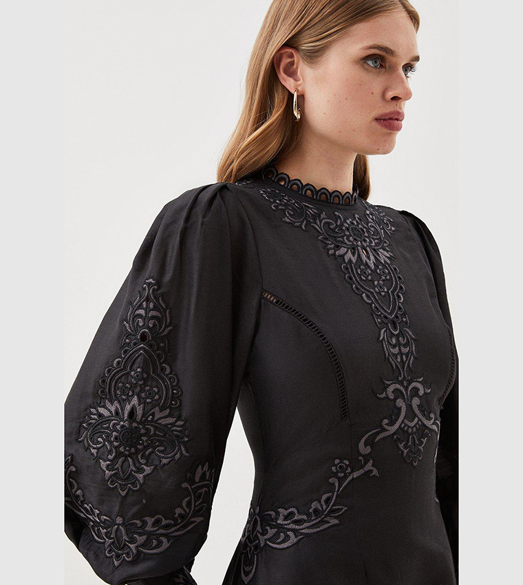 Embroidered lace mini dress karen millen hotsell