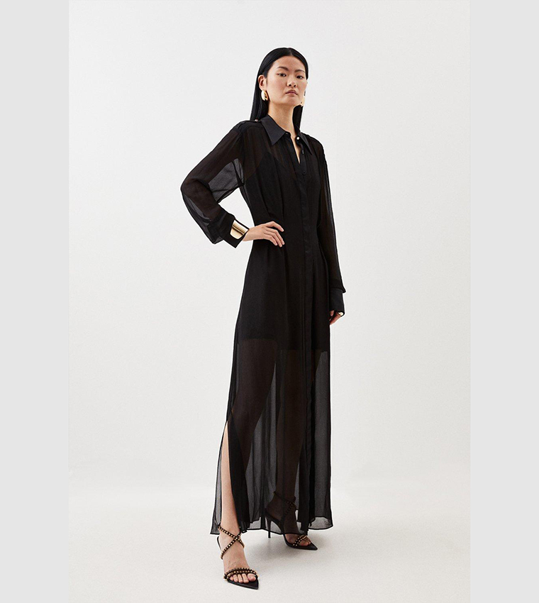 Sheer sale maxi shirt