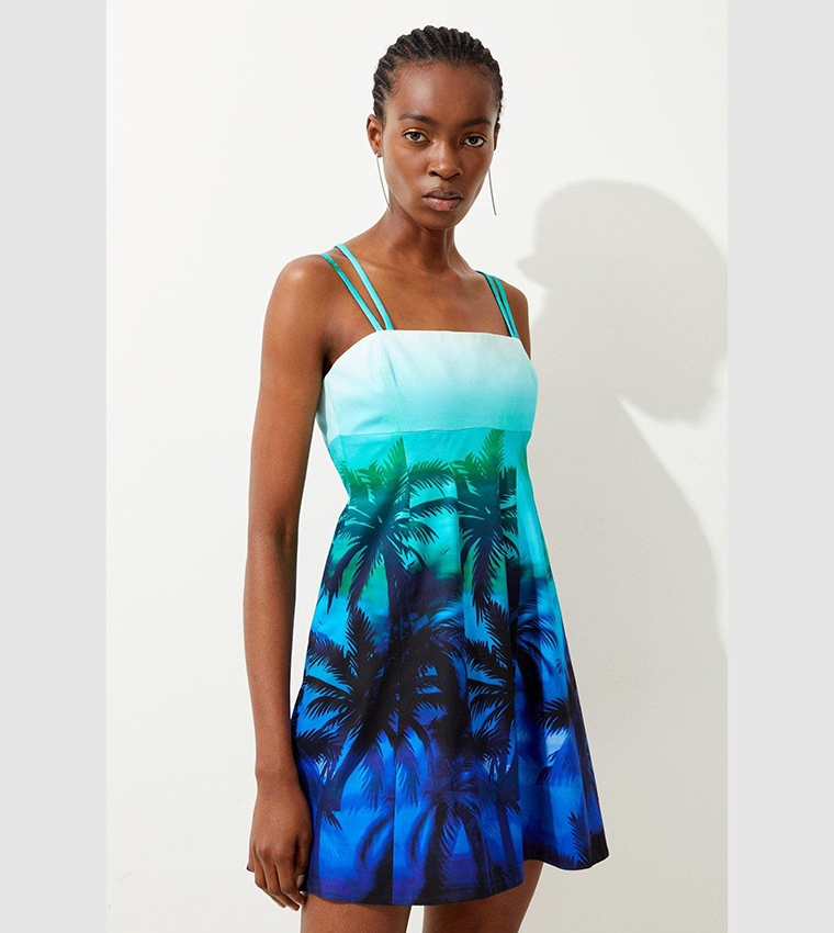 Karen millen tropical print dress best sale