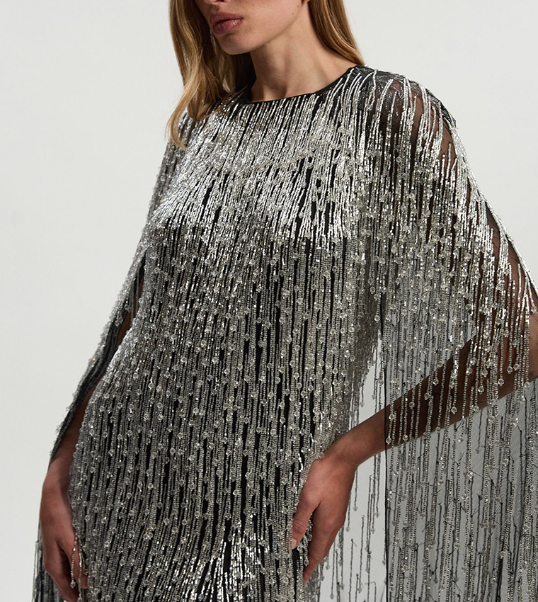 فستان ميني منسوج 