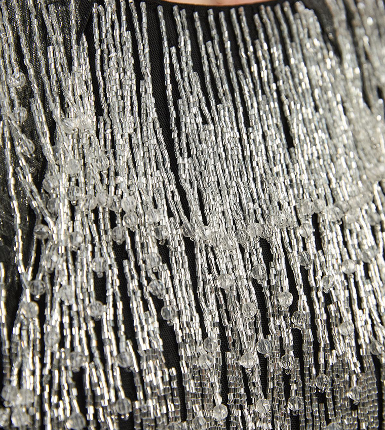 فستان ميني منسوج 