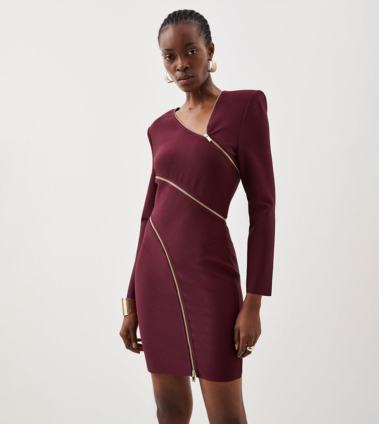 Burgundy dress xl best sale