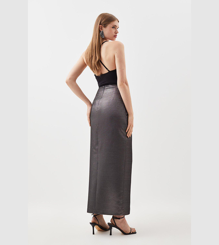 Maxi skirt with wrap detail hotsell