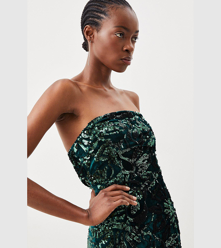 Karen Millen Green Sequin Dress Forever Dress Mini Dress Karen Millen  Ireland Dresses Electric