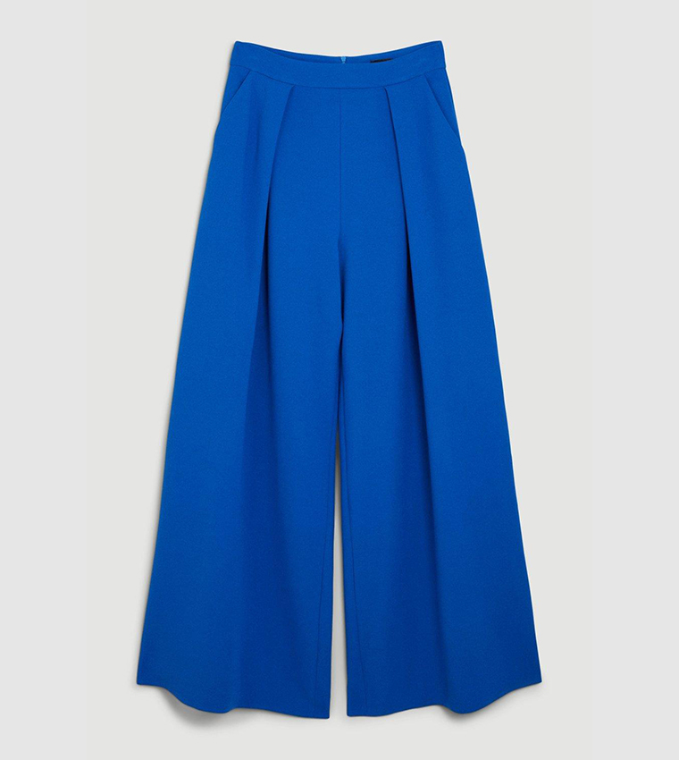 Cobalt blue hotsell wide leg trousers