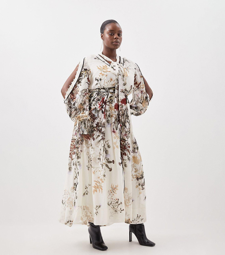 Curve Lydia Millen Floral Printed Maxi Dress