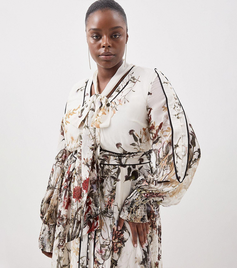 Curve Lydia Millen Floral Printed Maxi Dress