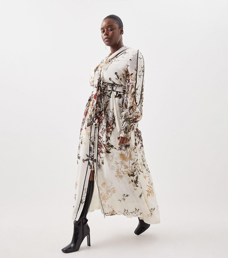 Curve Lydia Millen Floral Printed Maxi Dress
