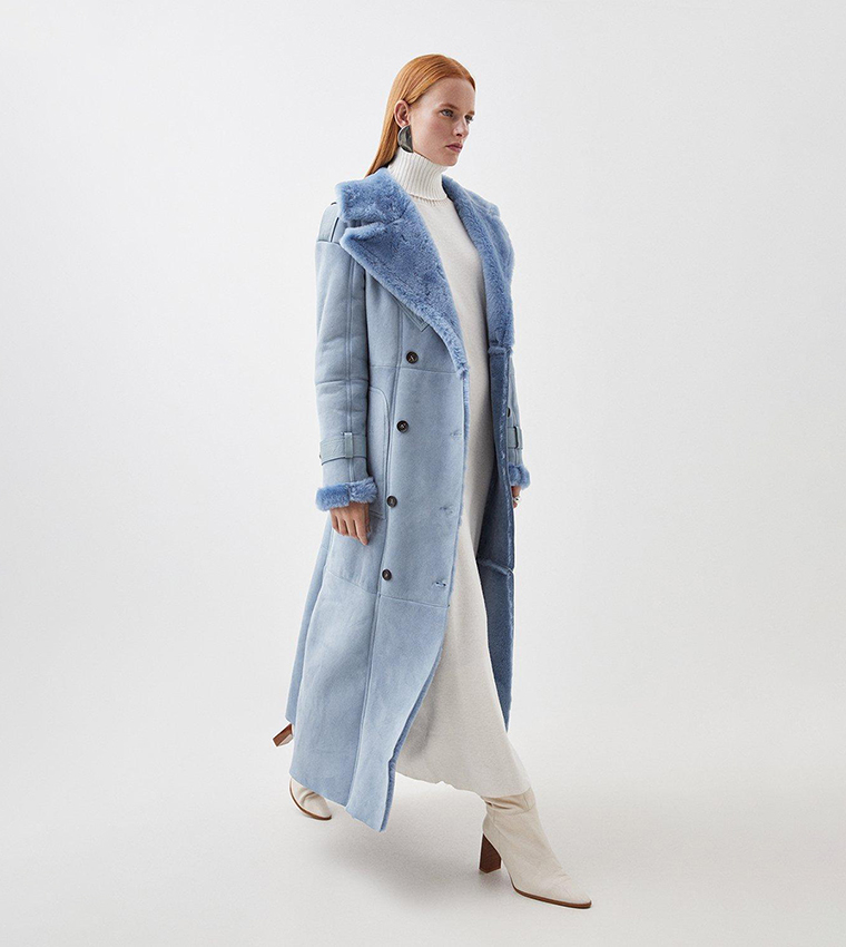 Karen millen blue coat best sale