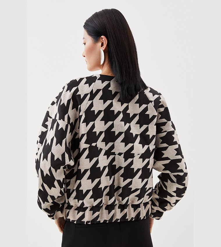Pull Tunique Oversize Karen Millen - Dos Et Devant En V, Bleu Marine, Taille S - Neuf Avec étiquettes