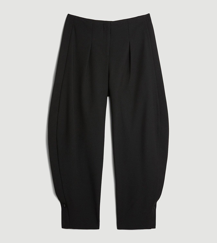 Tailored Compact Stretch Barrel Leg Pants