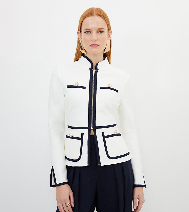 Karen millen deals white jacket