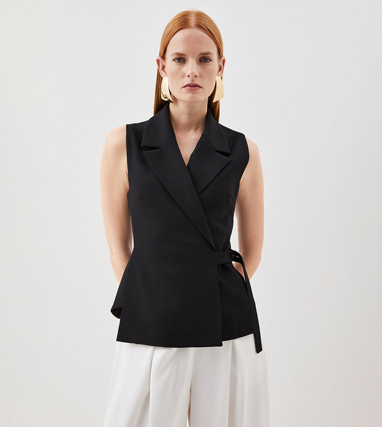 Womens hot sale sleeveless blazers