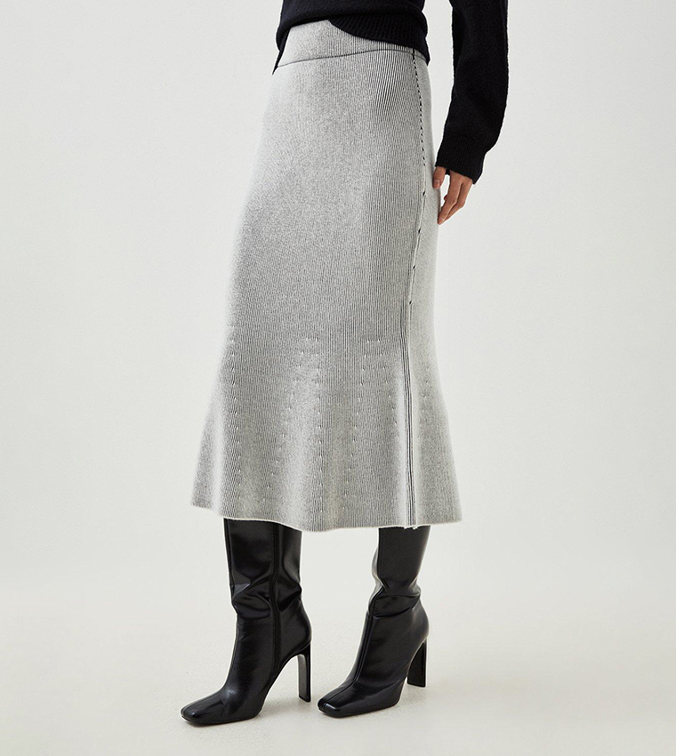 Oasis rib bias outlet cut skirt