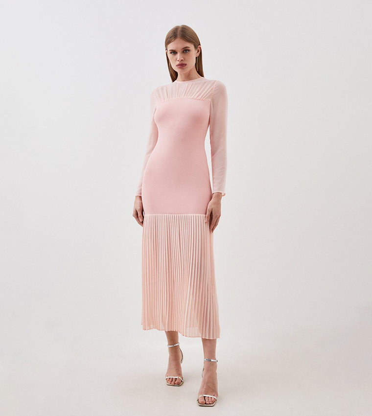 Solid Knitted Bodycon Dress