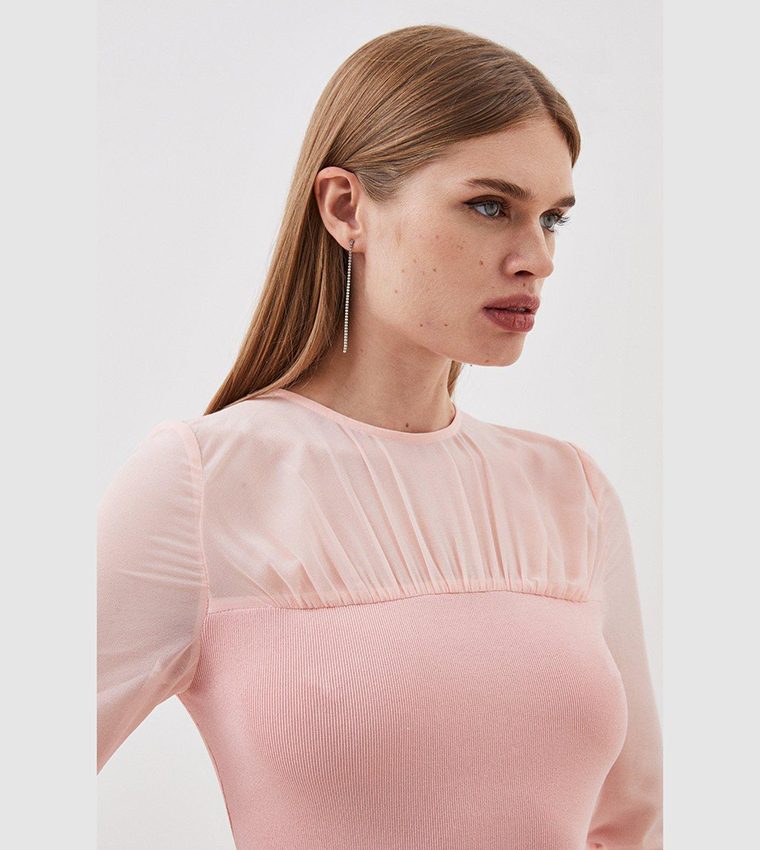 Solid Knitted Bodycon Dress