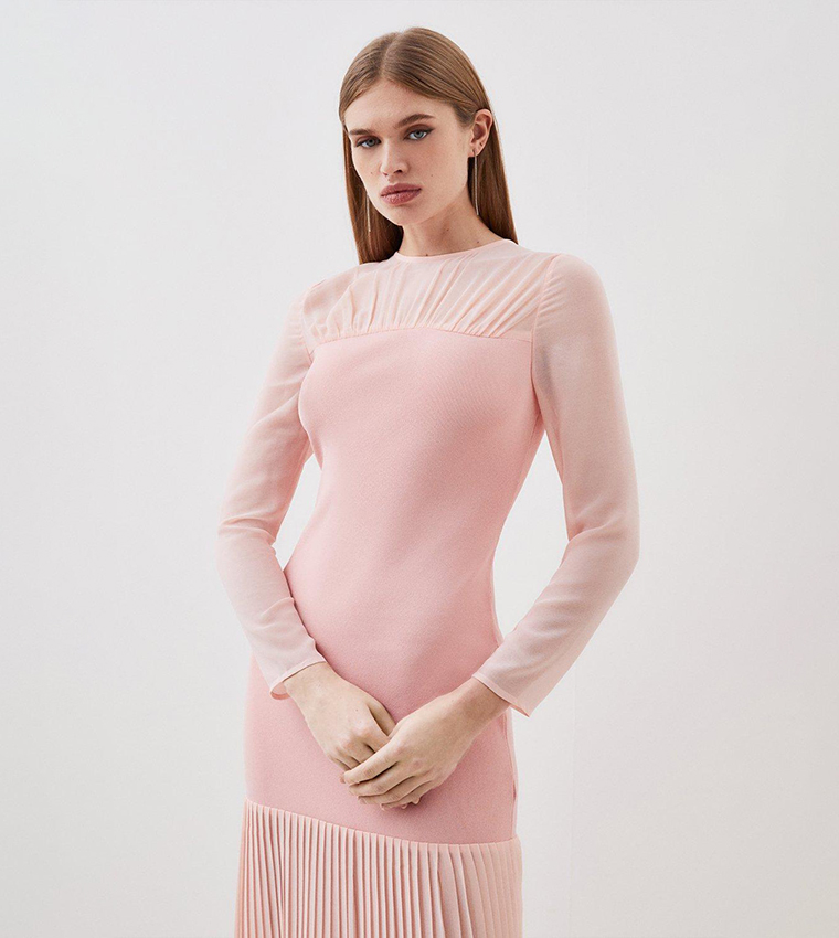 Solid Knitted Bodycon Dress