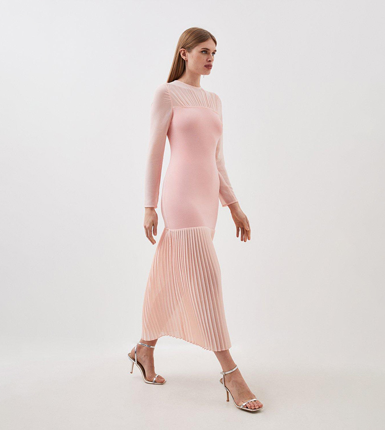 Solid Knitted Bodycon Dress