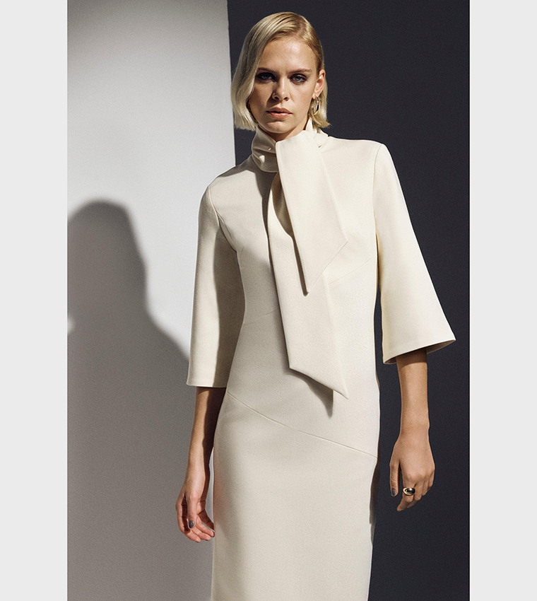 Buy Karen Millen The Founder Tailored Compact Stretch Neck