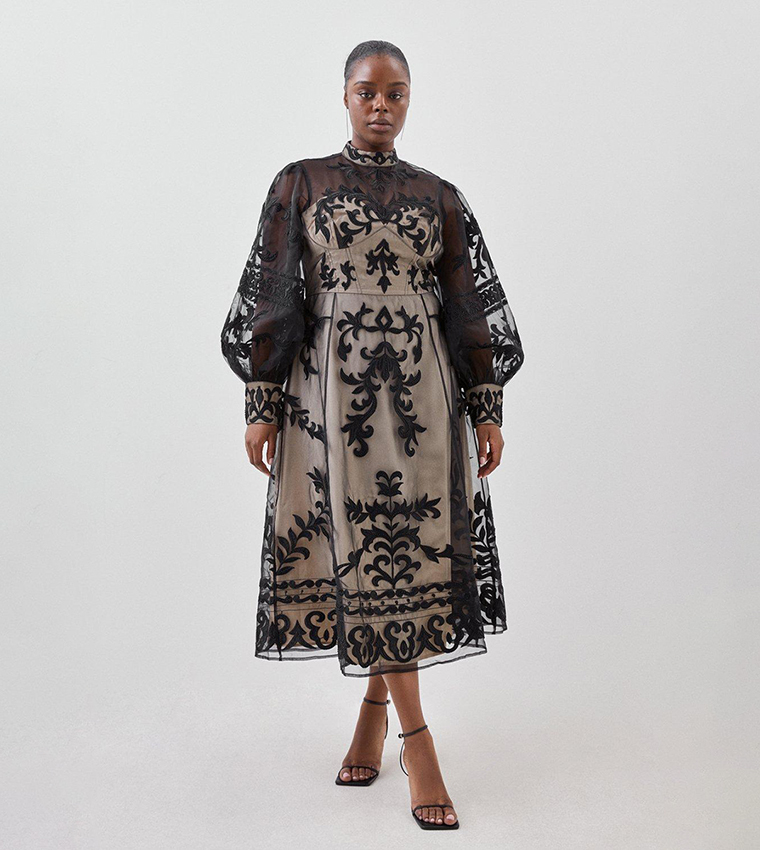 Plus size shop baroque dress