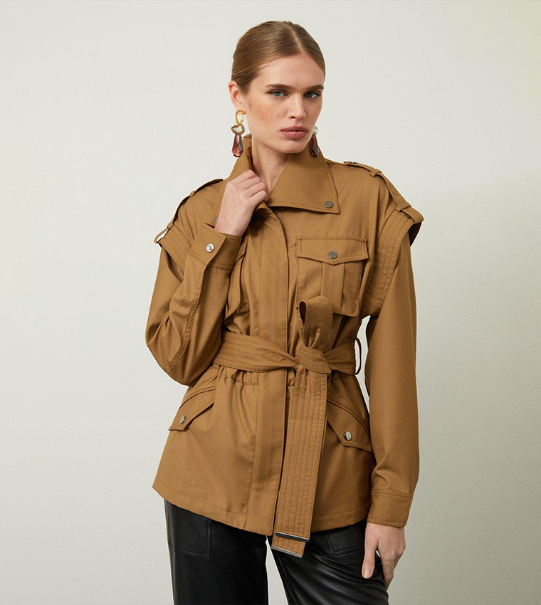 Tan deals twill jacket