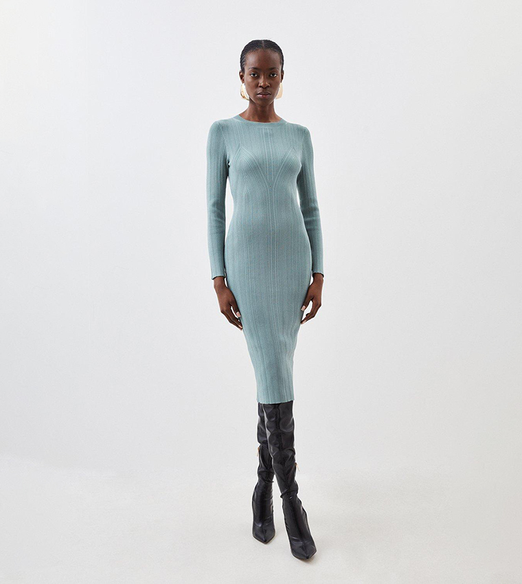 agr knit dress Benjamin Cable Knit Sweater Dress Sheath main image 0