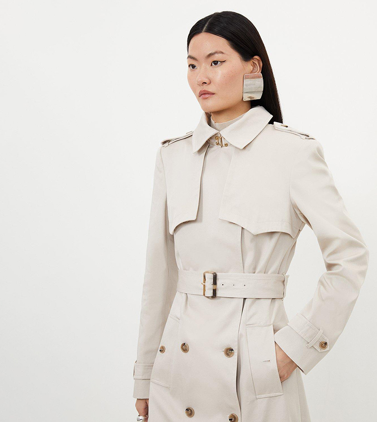 Tailored Belted Trench Coat