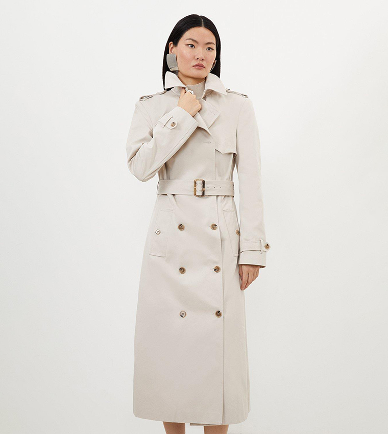 Tailored Belted Trench Coat