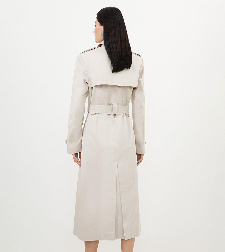 Tailored Belted Trench Coat