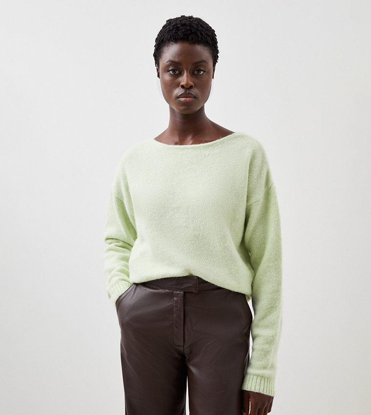 Mango green jumper best sale