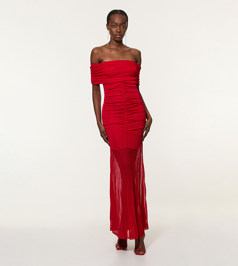 Maxi Dress Karen Millen Red Bardot Dress Buy Karen Millen Viscose