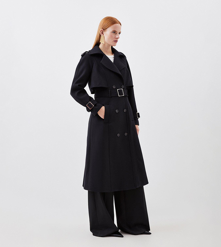 Karen millen trench coat on sale sale