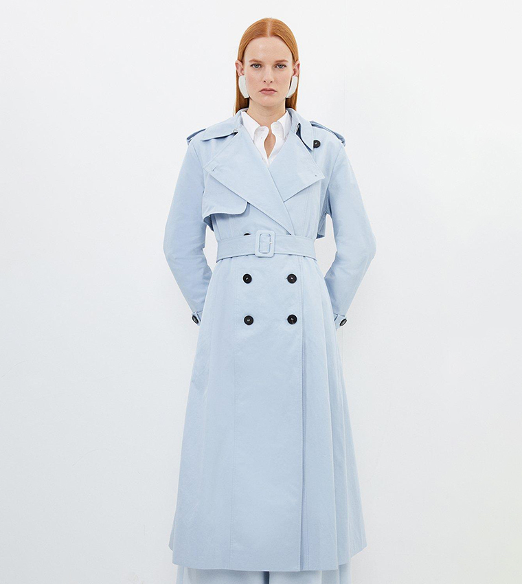 Pale blue coat clearance zara